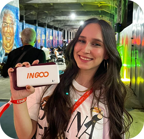 Usuário feliz